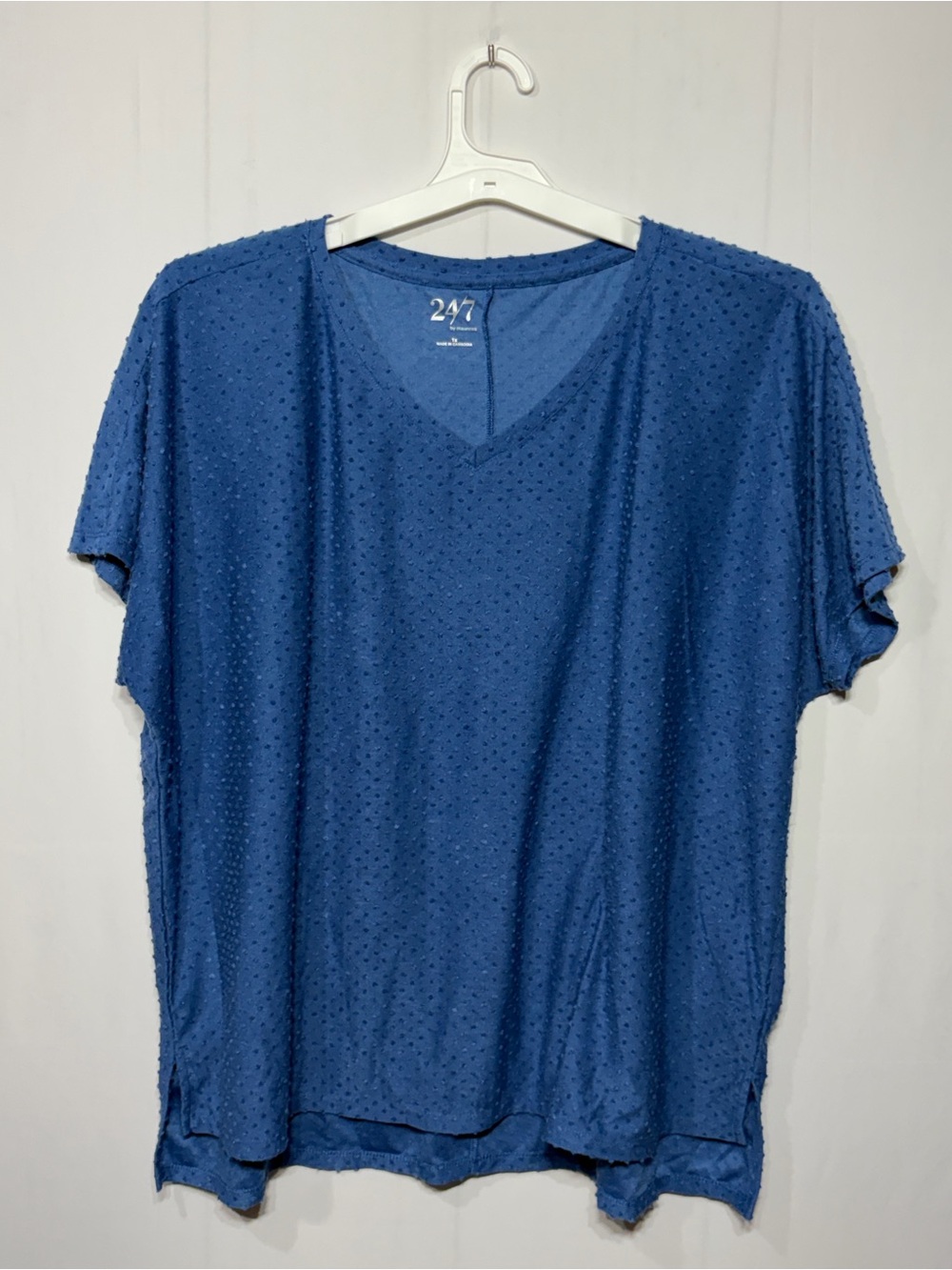 Maurices Plus Size Textured V-Neck Women's Top